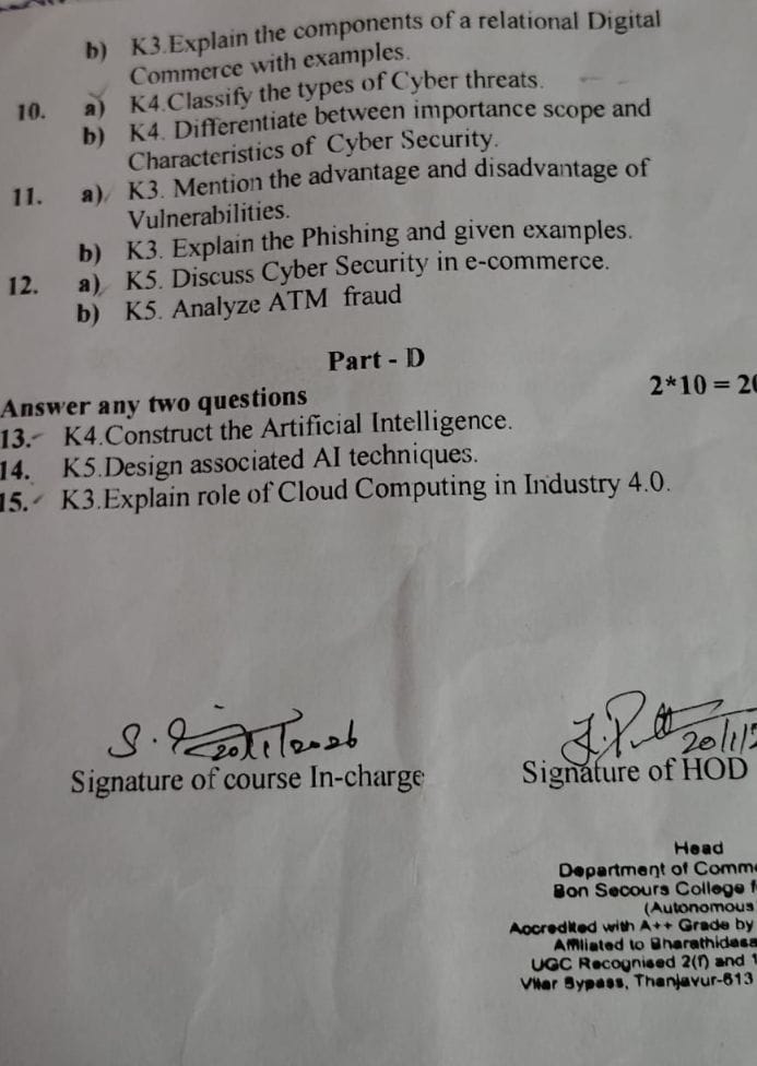 Cyber Security Question Paper Page 2